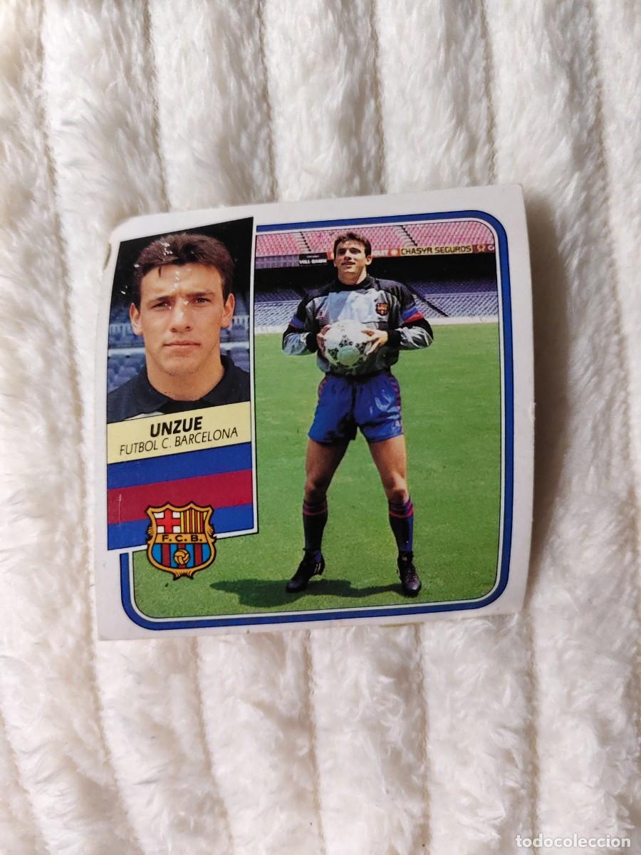 Cromos de f&uacute;tbol: EDICIONES ESTE 89 90 UNZUE FC BARCELONA 1989 1990 DESPEGADO RECUPERADO ALBUM AAQ