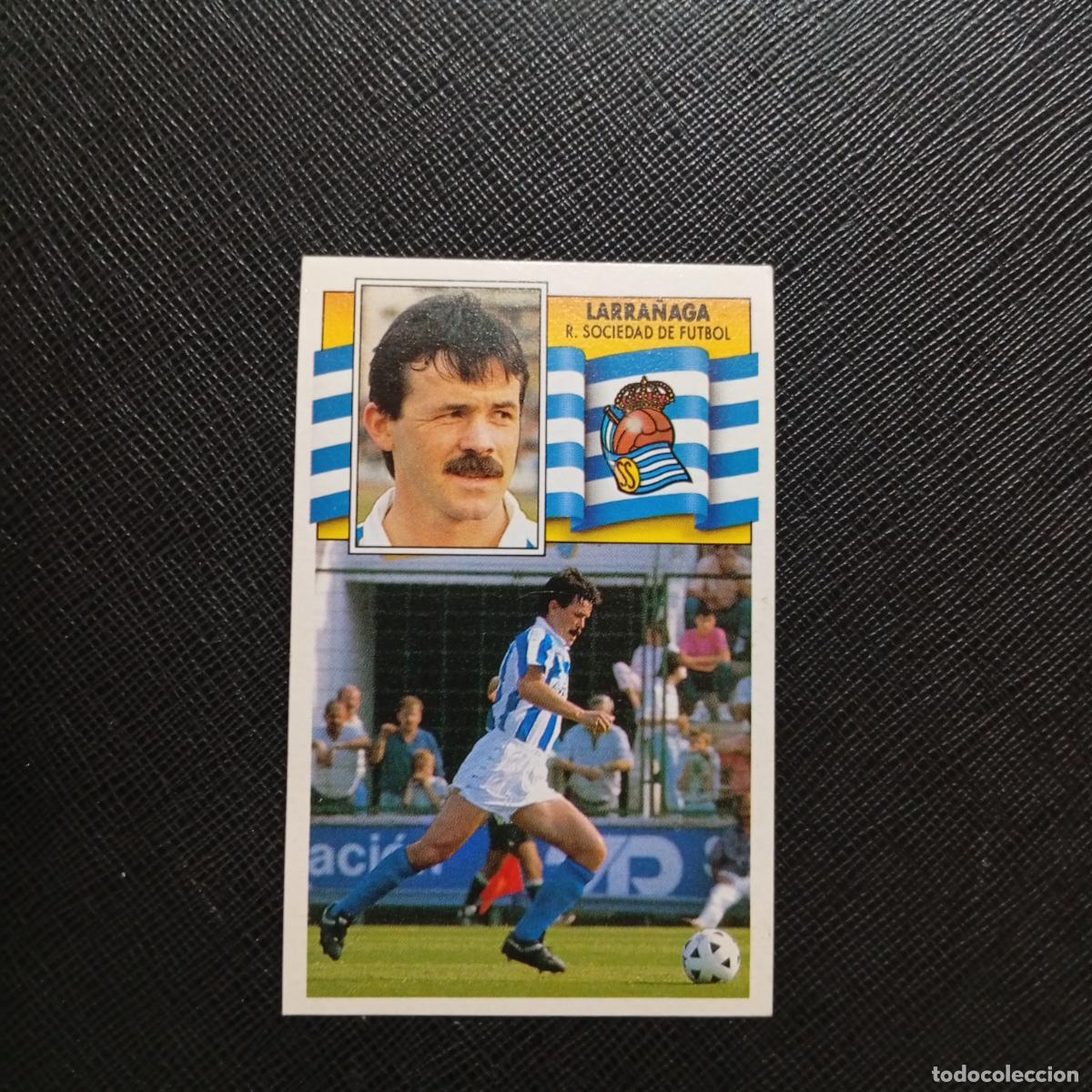 Cromos de f&uacute;tbol: LARRA&Ntilde;AGA REAL SOCIEDAD ESTE 1990 1991 CROMO FUTBOL LIGA 90 91 - DESPEGADO - A37 PG82