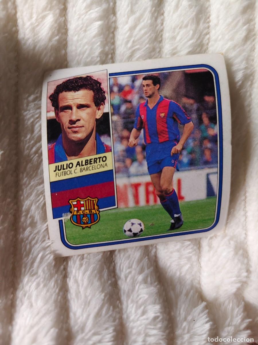Cromos de f&uacute;tbol: EDICIONES ESTE 89 90 JULIO ALBERTO FC BARCELONA 1989 1990 DESPEGADO RECUPERADO ALBUM AAQ