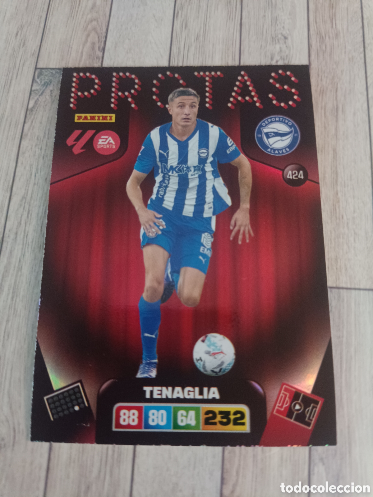 Cromos de f&uacute;tbol: 424 TENAGLIA ALAVES PROTAS ADRENALYN XL LIGA 2025 2026 PANINI 25 26