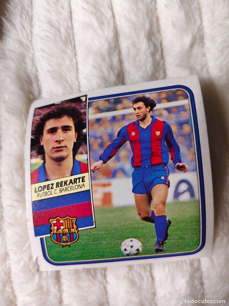 Cromos de f&uacute;tbol: EDICIONES ESTE 89 90 LOPEZ REKARTE FC BARCELONA 1989 1990 DESPEGADO RECUPERADO ALBUM AAQ