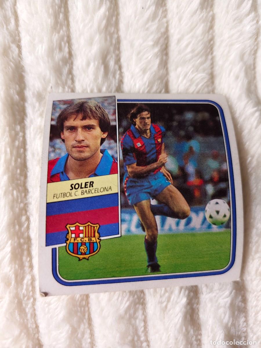 Cromos de f&uacute;tbol: EDICIONES ESTE 89 90 SOLER FC BARCELONA 1989 1990 DESPEGADO RECUPERADO ALBUM AAQ