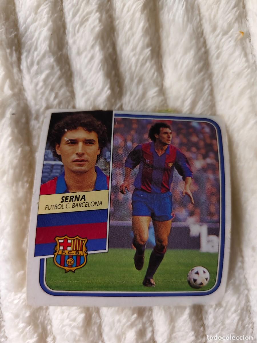 Cromos de f&uacute;tbol: EDICIONES ESTE 89 90 SERNA FC BARCELONA 1989 1990 DESPEGADO RECUPERADO ALBUM AAQ
