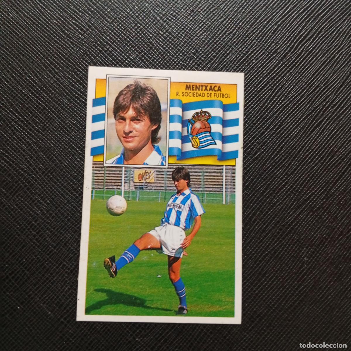 Cromos de f&uacute;tbol: MENTXACA REAL SOCIEDAD ESTE 1990 1991 CROMO FUTBOL LIGA 90 91 - DESPEGADO - A37 PG82