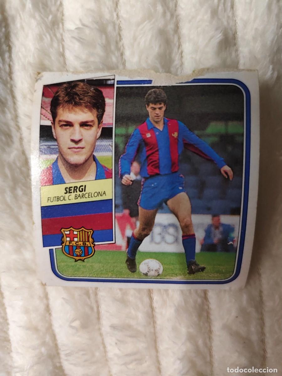 Cartes &agrave; collectionner de Football: EDICIONES ESTE 89 90 SERGI FC BARCELONA 1989 1990 DESPEGADO RECUPERADO ALBUM AAQ