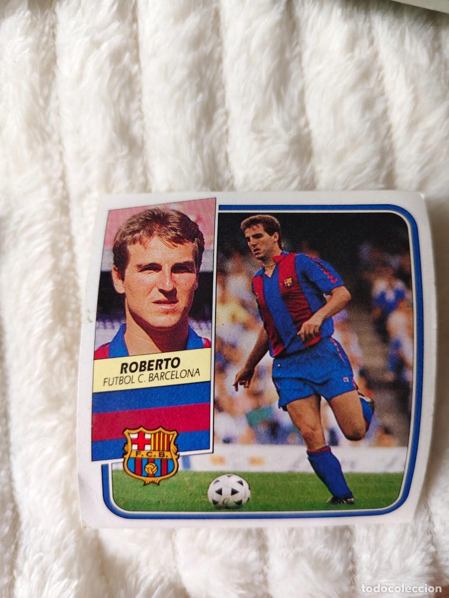 Cromos de f&uacute;tbol: EDICIONES ESTE 89 90 ROBERTO FC BARCELONA 1989 1990 DESPEGADO RECUPERADO ALBUM AAQ