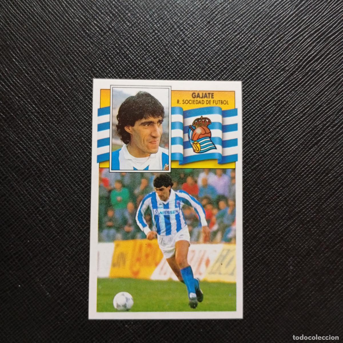 Cromos de f&uacute;tbol: GAJATE REAL SOCIEDAD ESTE 1990 1991 CROMO FUTBOL LIGA 90 91 - DESPEGADO - A37 PG82
