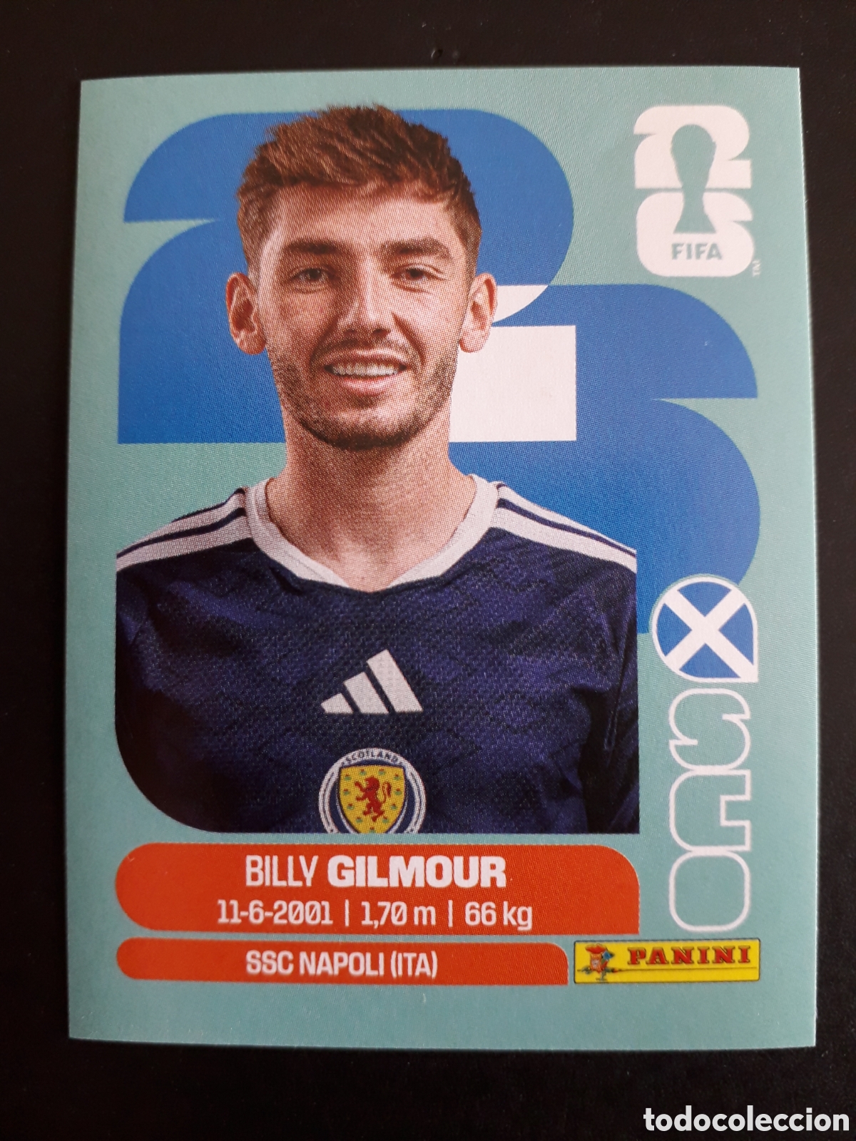 Cromos de f&uacute;tbol: GILMOUR ESCOCIA SCO 12 MUNDIAL F&Uacute;TBOL 2026 FIFA WORLD CUP PANINI SIN PEGAR PEDIDO M&Iacute;NIMO 3&euro;