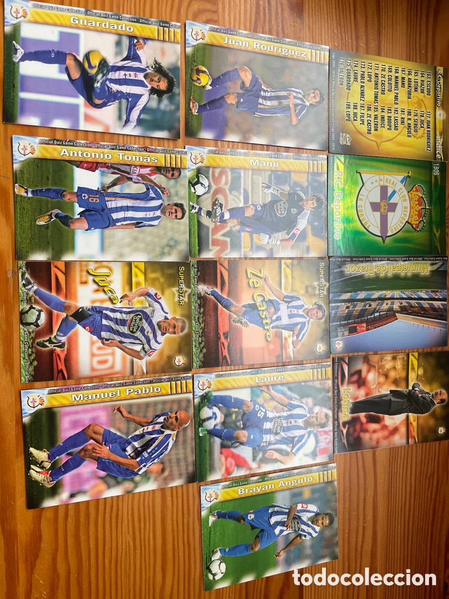 Cromos de f&uacute;tbol: Deportivo de La Coru&ntilde;a mundicromo 2010 lote 13 cromos