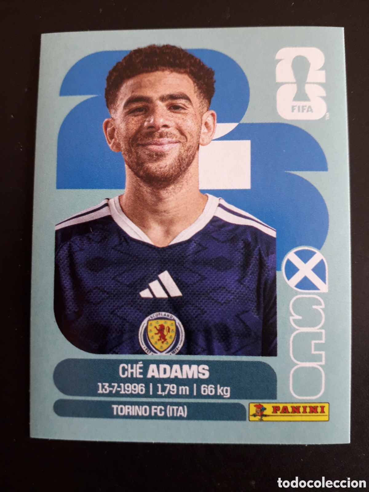 Fu&szlig;ball-Sticker: ADAMS ESCOCIA SCO 19 MUNDIAL F&Uacute;TBOL 2026 FIFA WORLD CUP PANINI SIN PEGAR PEDIDO M&Iacute;NIMO 3&euro;.