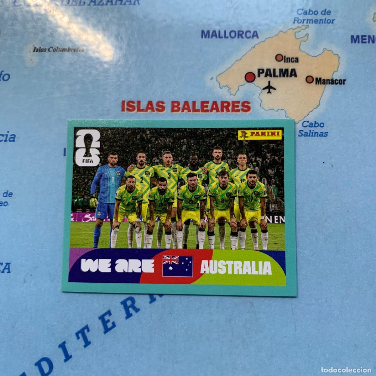 Fu&szlig;ball-Sticker: Australia n&uacute;mero 13 cromo panini Mundial Fifa World Cup 2026