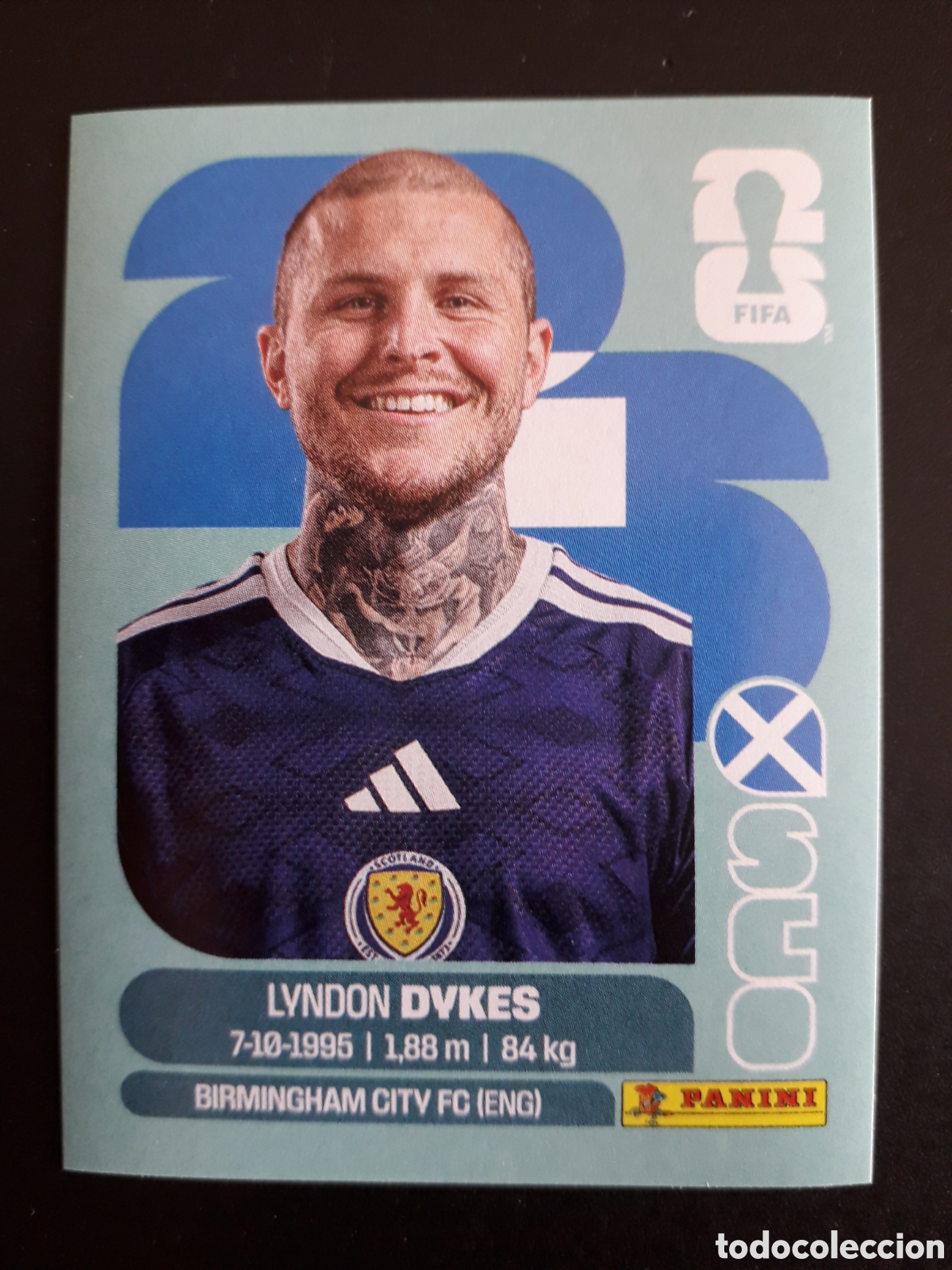 Fu&szlig;ball-Sticker: DYKES ESCOCIA SCO 18 MUNDIAL F&Uacute;TBOL 2026 FIFA WORLD CUP PANINI SIN PEGAR PEDIDO M&Iacute;NIMO 3&euro;