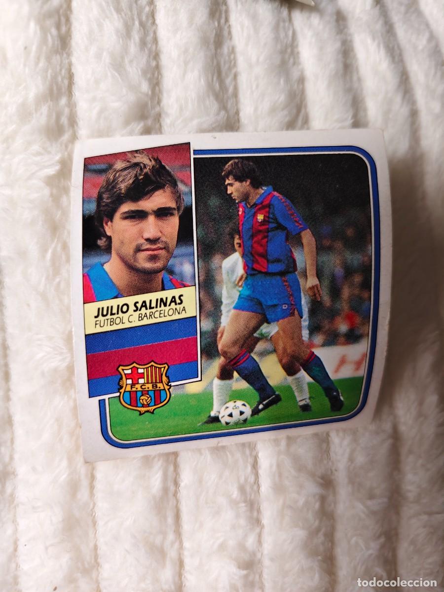 Cromos de f&uacute;tbol: EDICIONES ESTE 89 90 JULIO SALINAS FC BARCELONA 1989 1990 DESPEGADO RECUPERADO ALBUM AAQ