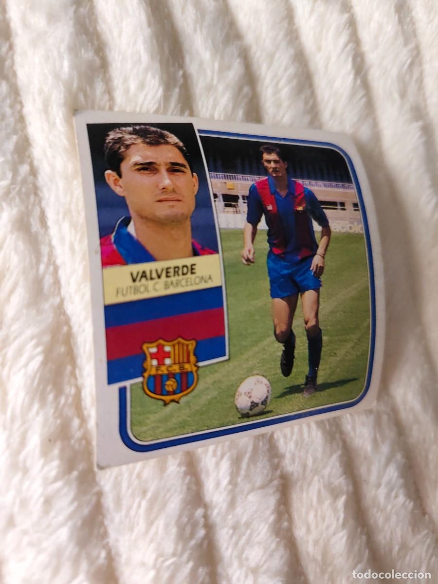 Cromos de f&uacute;tbol: EDICIONES ESTE 89 90 VALVERDE (COLOCA) FC BARCELONA 1989 1990 DESPEGADO RECUPERADO ALBUM AAQ