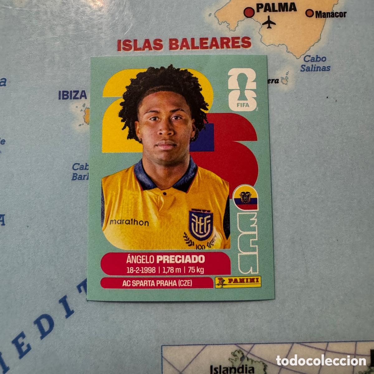 Cromos de f&uacute;tbol: Ecuador n&uacute;mero 7 cromo panini Mundial Fifa World Cup 2026
