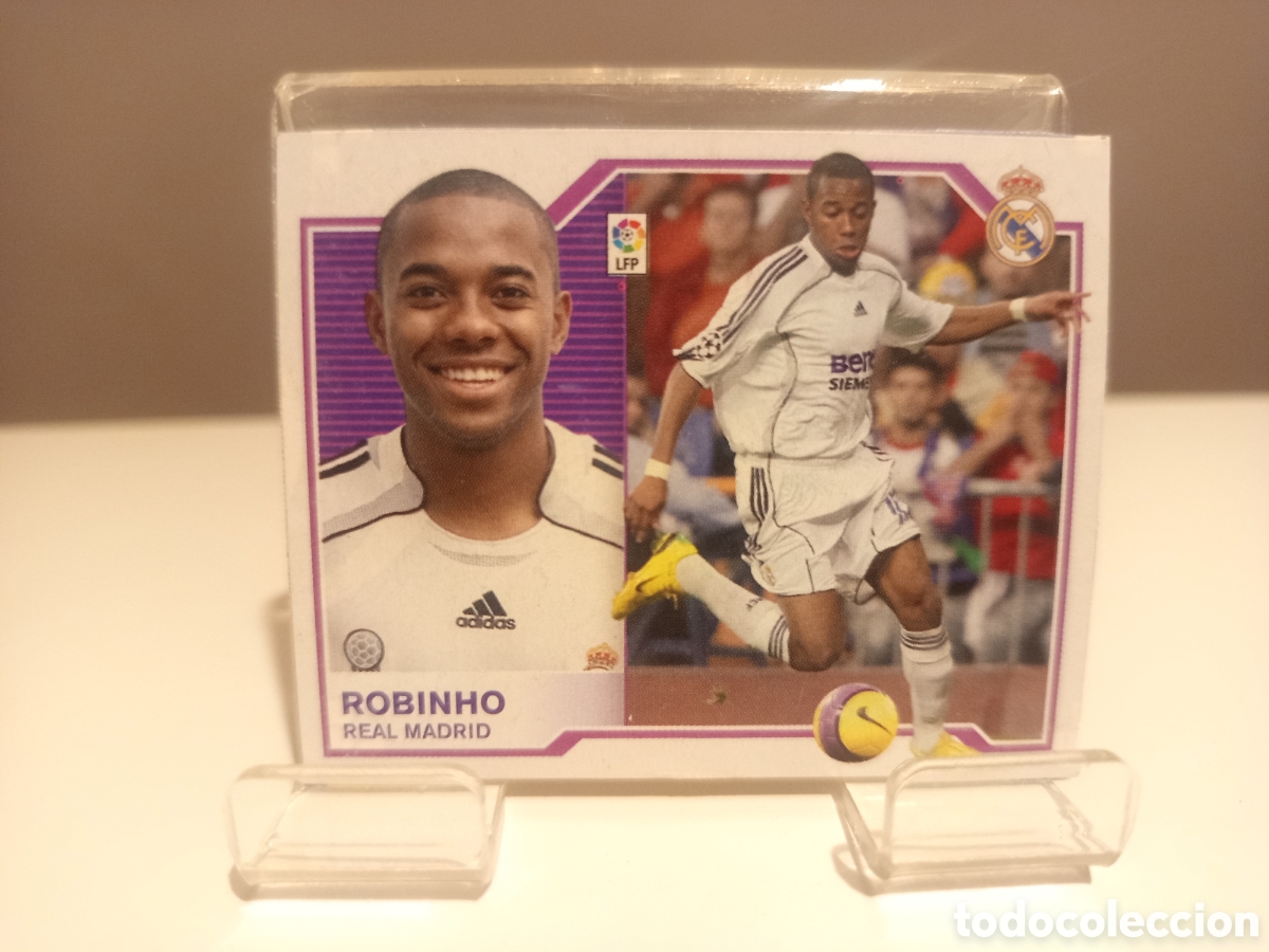 Cartes &agrave; collectionner de Football: ❇️ CROMO ⚽ ROBINHO REAL MADRID 2007 2008 07 08 RECORTADO LIGA ESTE ❇️