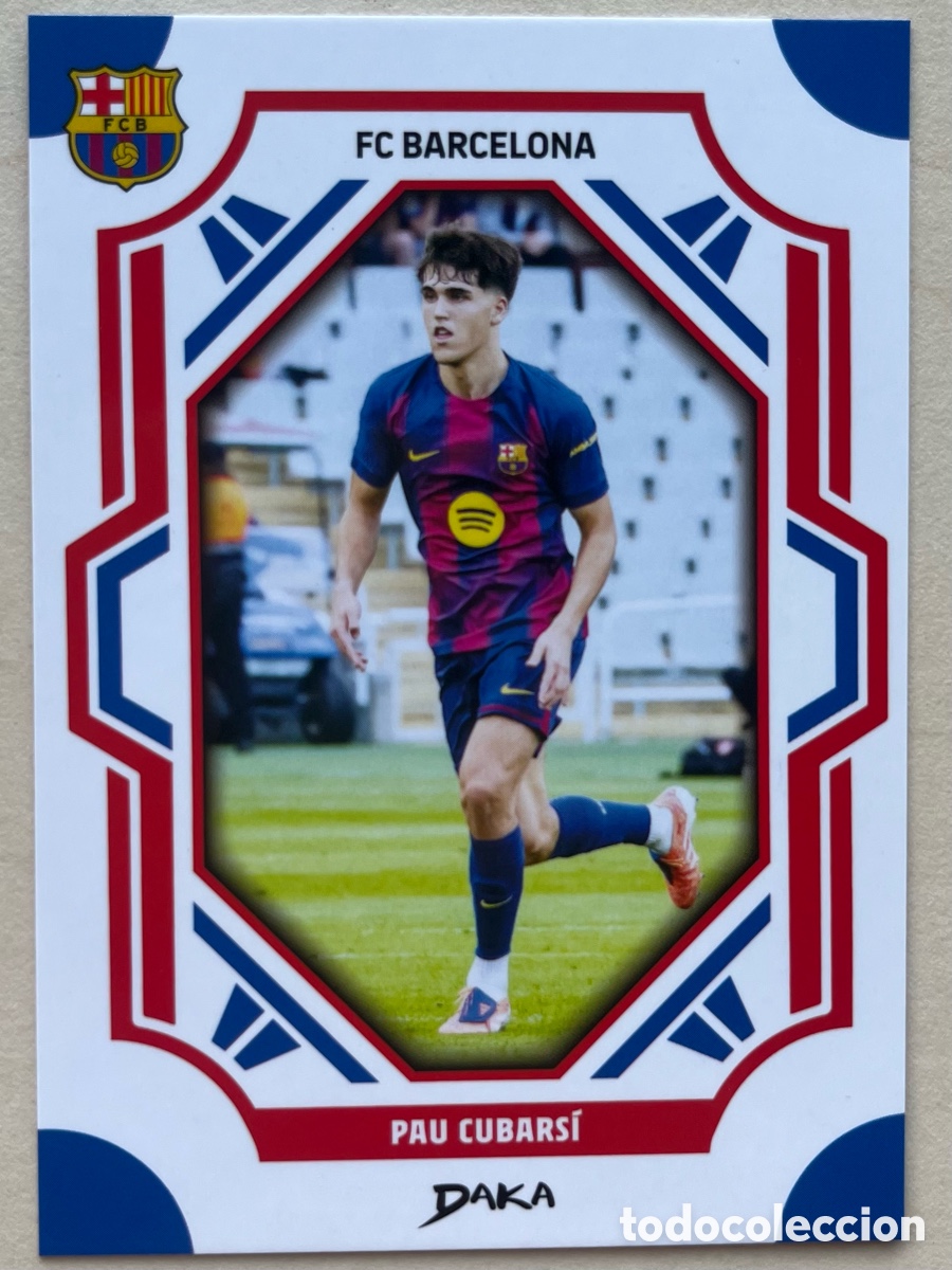 Cromos de f&uacute;tbol: Pau Cubars&iacute; B Daka FC Barcelona 2025-26