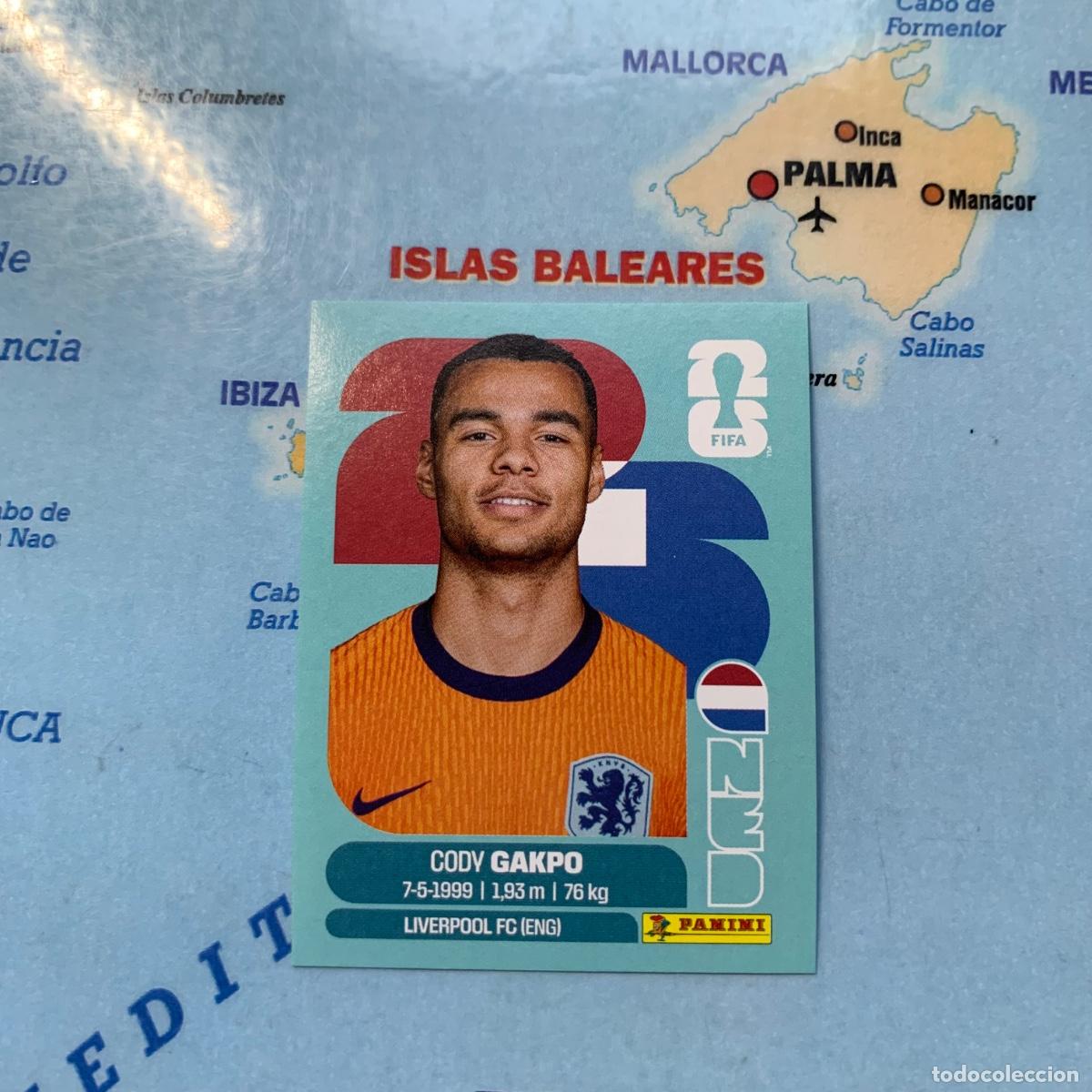 Cromos de f&uacute;tbol: Pa&iacute;ses Bajos n&uacute;mero 20 cromo panini Mundial Fifa World Cup 2026