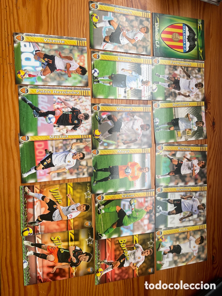 Cartes &agrave; collectionner de Football: Valencia mundicromo 2010 lote 17 cromos