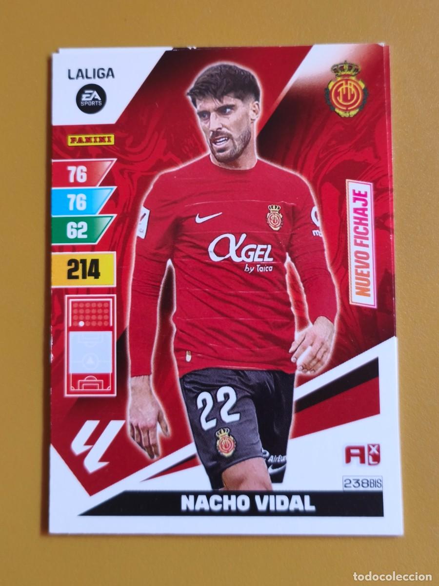 Cromos de f&uacute;tbol: nacho vidal, 2023 24 nuevo fichaje