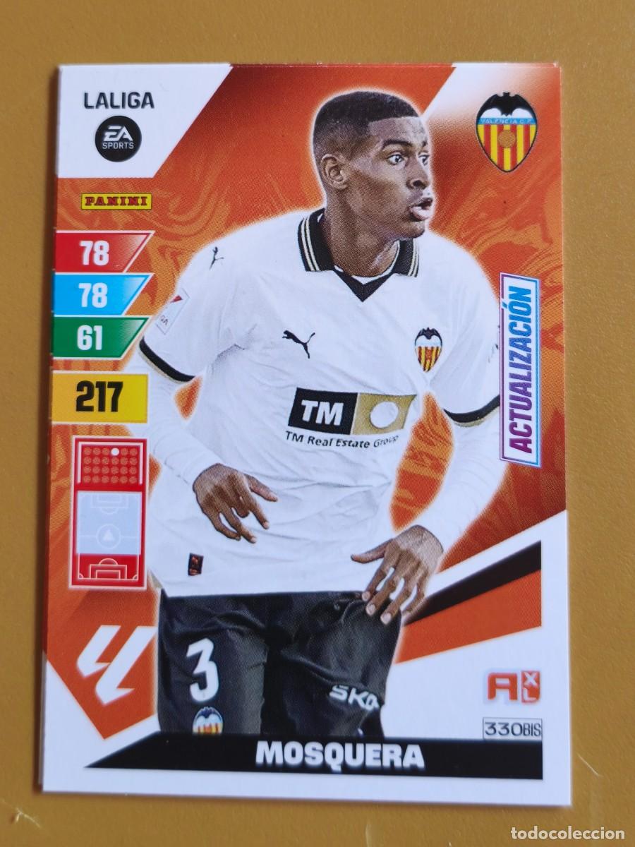 Cromos de f&uacute;tbol: mosquera, 2023 24 actualizacion