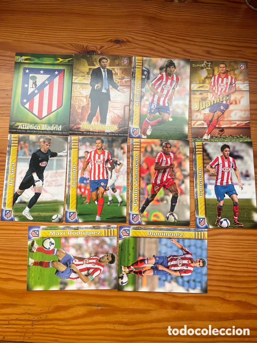 Cromos de f&uacute;tbol: Atl&eacute;tico de Madrid mundicromo 2010 lote 10 cromos