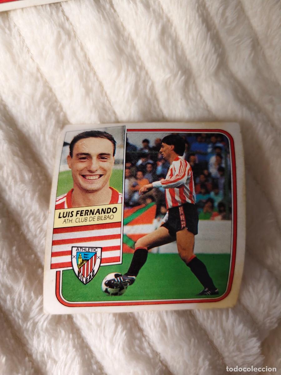Cromos de f&uacute;tbol: EDICIONES ESTE 89 90 LUIS FERNANDO ATHLETIC CLUB BILBAO 1989 1990 DESPEGADO RECUPERADO ALBUM AAQ