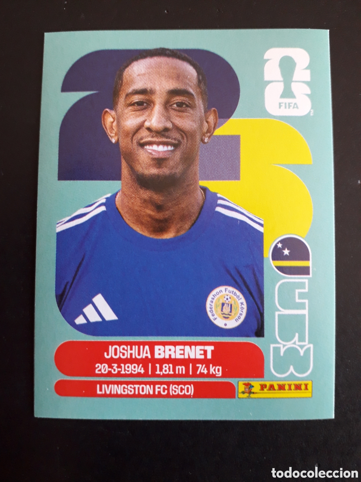 Cromos de f&uacute;tbol: BRENET CURA&Ccedil;AO CUW 6 MUNDIAL F&Uacute;TBOL 2026 FIFA WORLD CUP PANINI SIN PEGAR PEDIDO M&Iacute;NIMO 3&euro;
