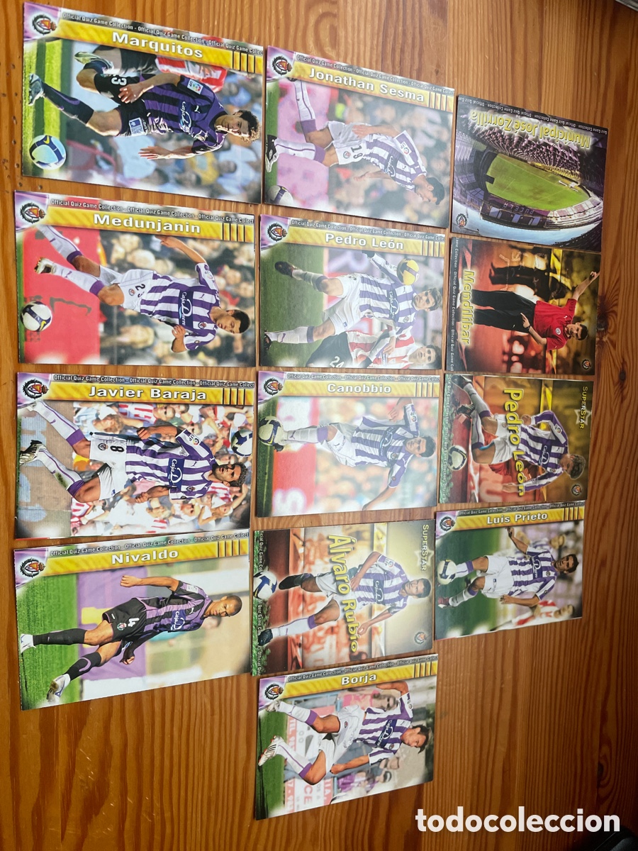 Cromos de f&uacute;tbol: Real Valladolid mundicromo 2010 lote 13 cromos