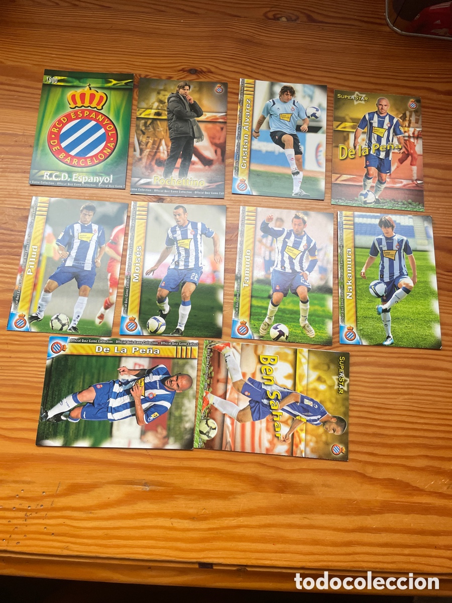 Fu&szlig;ball-Sticker: Espanyol mundicromo 2010 lote 10 cromos