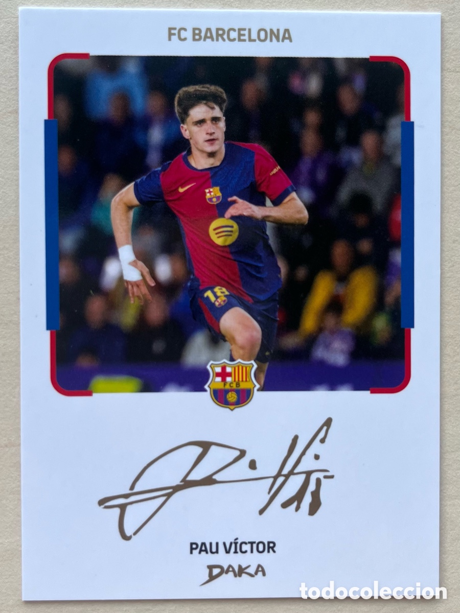 Cromos de f&uacute;tbol: Pau V&iacute;ctor Insert Daka FC Barcelona 2025-26