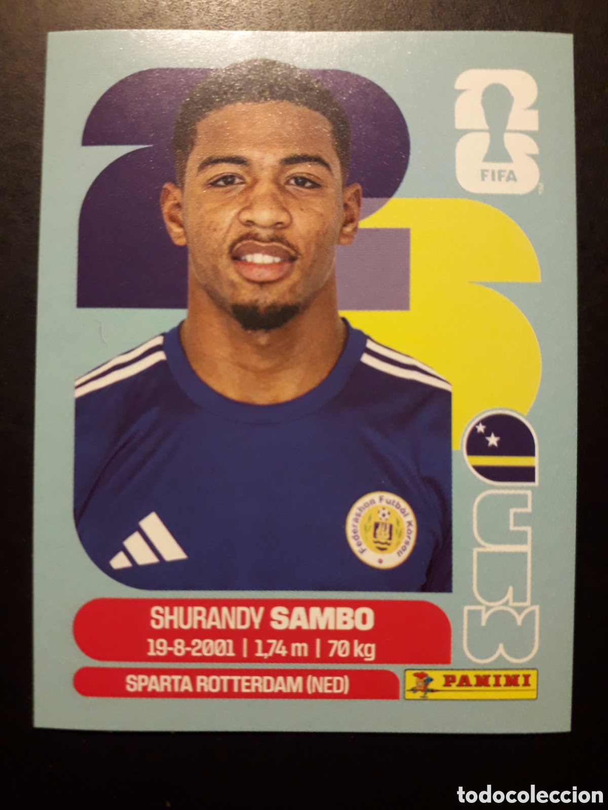 Football Stickers: SAMBO CURA&Ccedil;AO CUW 8 MUNDIAL F&Uacute;TBOL 2026 FIFA WORLD CUP PANINI SIN PEGAR PEDIDO M&Iacute;NIMO 3&euro;