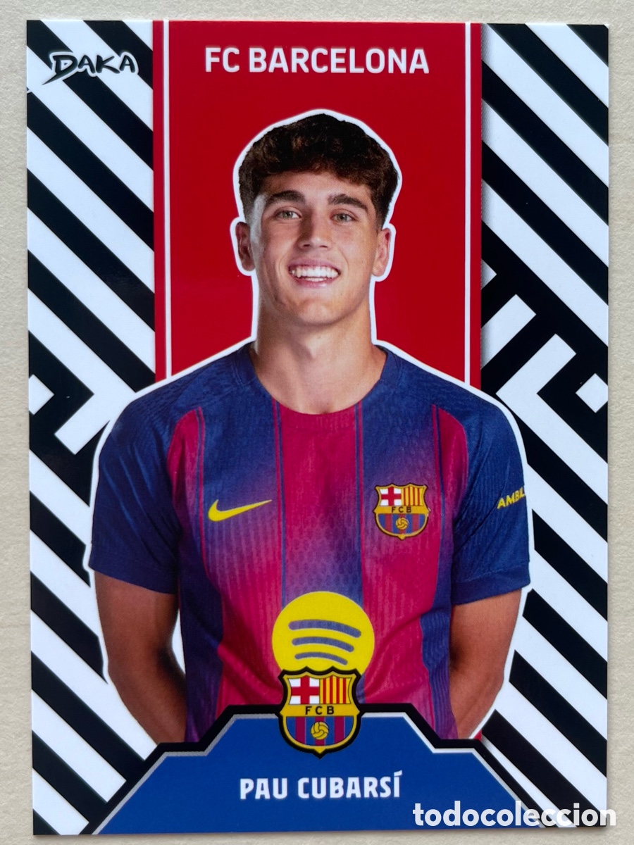 Cromos de f&uacute;tbol: Pau Cubars&iacute; Insert Daka FC Barcelona 2025-26