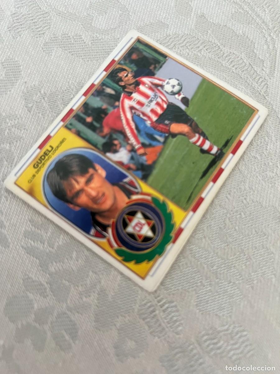 Fu&szlig;ball-Sticker: GUDELJ LOGRO&Ntilde;&Eacute;S CON TRASERA DEL REV&Eacute;S SIN PEGAR EDICIONES ESTE 1996-97