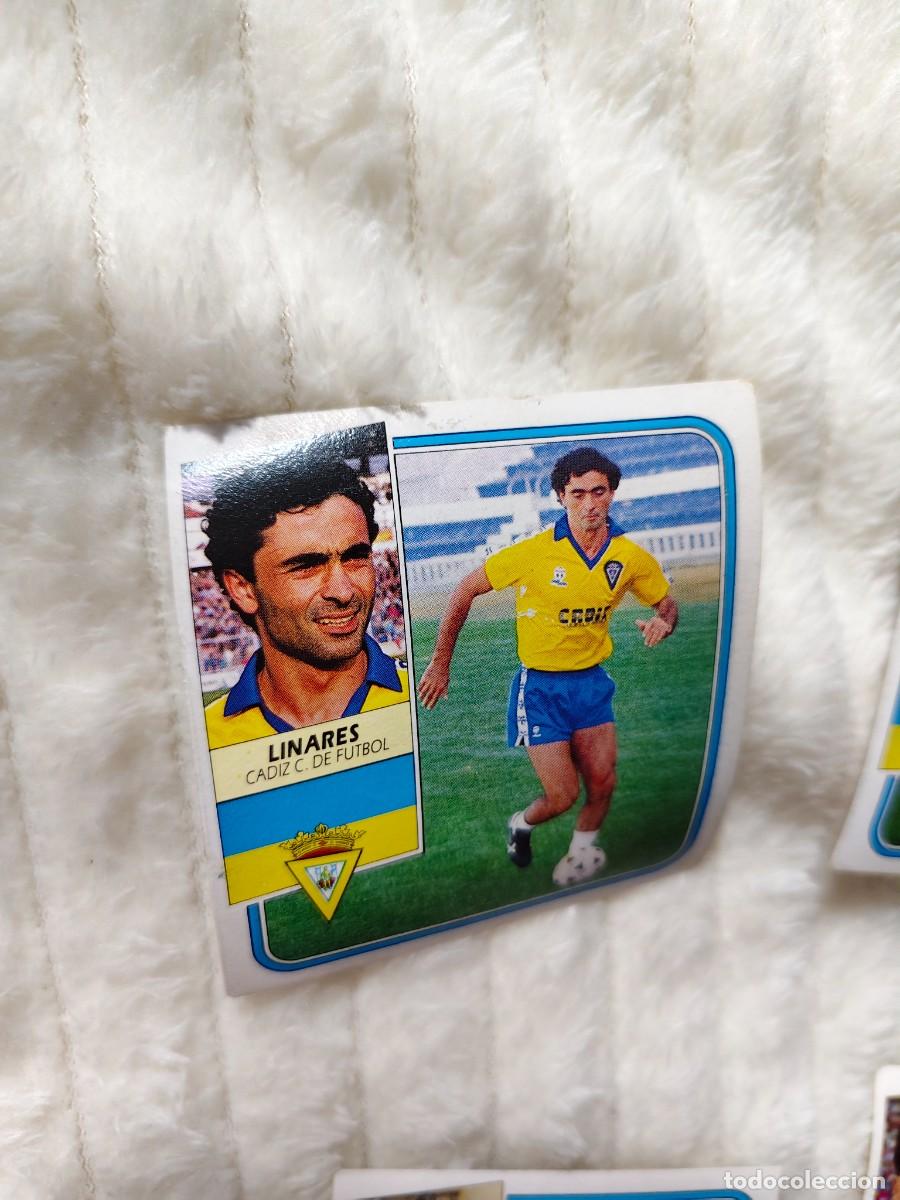 Fu&szlig;ball-Sticker: EDICIONES ESTE 89 90 LINARES CADIZ C.F. 1989 1990 DESPEGADO RECUPERADO ALBUM AAQ