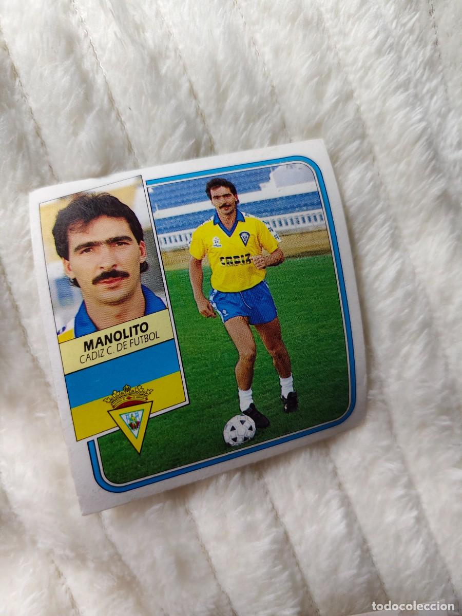 Figurine di Calcio: EDICIONES ESTE 89 90 MANOLITO CADIZ C.F. 1989 1990 DESPEGADO RECUPERADO ALBUM AAQ