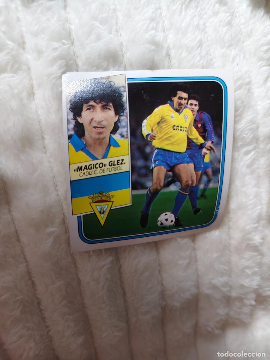 Cromos de f&uacute;tbol: EDICIONES ESTE 89 90 MAGICO GONZALEZ CADIZ C.F. 1989 1990 DESPEGADO RECUPERADO ALBUM AAQ