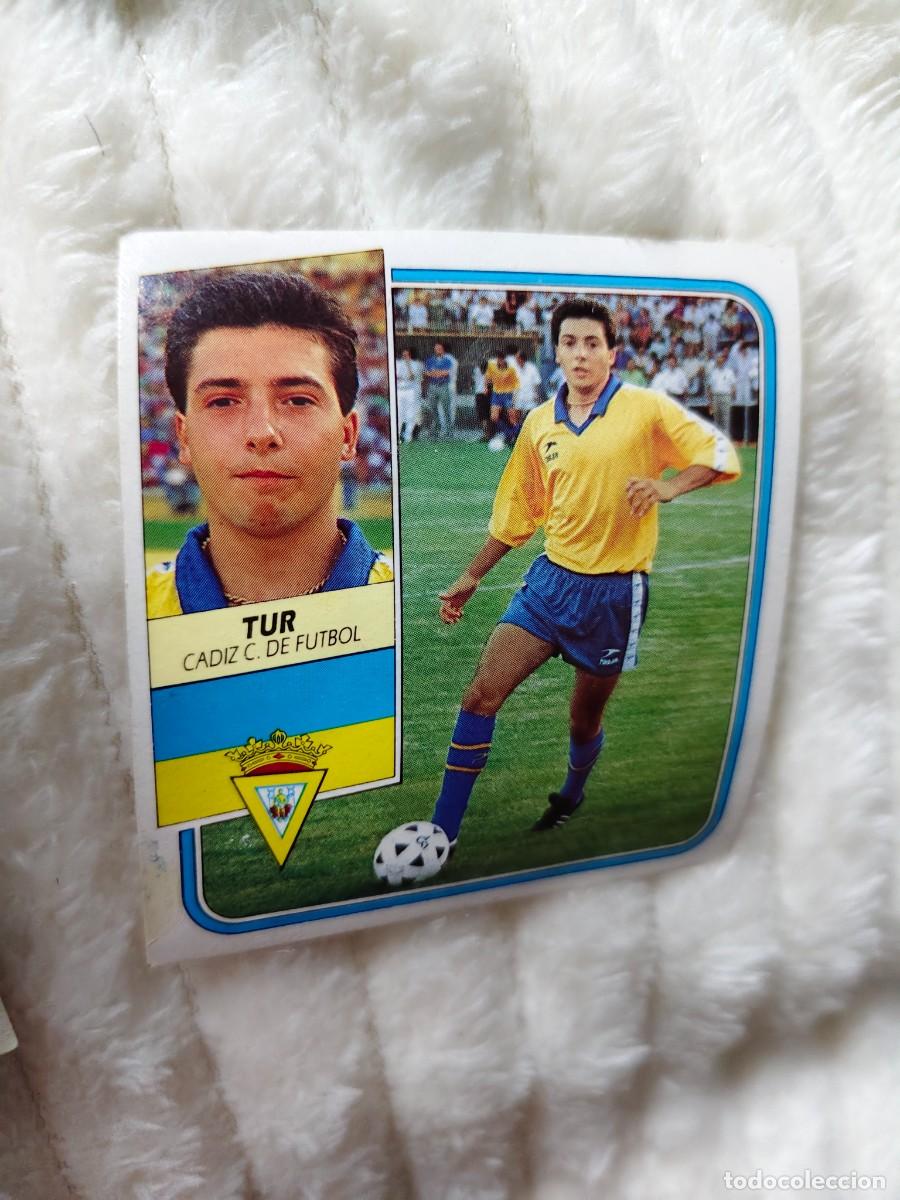 Cromos de f&uacute;tbol: EDICIONES ESTE 89 90 TUR (COLOCA) CADIZ C.F. 1989 1990 DESPEGADO RECUPERADO ALBUM AAQ