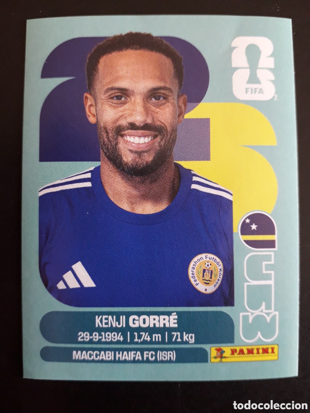 Cromos de f&uacute;tbol: GORR&Eacute; CURA&Ccedil;AO CUW 15 MUNDIAL F&Uacute;TBOL 2026 FIFA WORLD CUP PANINI SIN PEGAR PEDIDO M&Iacute;NIMO 3&euro;