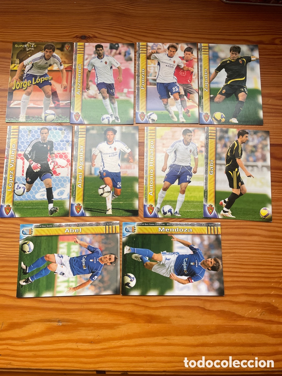 Cromos de f&uacute;tbol: Zaragoza y Xerez mundicromo 2010 lote 10 cromos