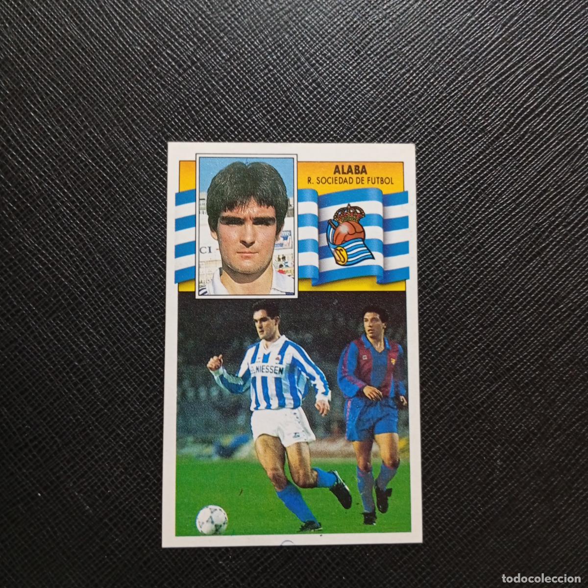Cromos de f&uacute;tbol: ALABA REAL SOCIEDAD ESTE 1990 1991 CROMO FUTBOL LIGA 90 91 - DESPEGADO - A37 PG82