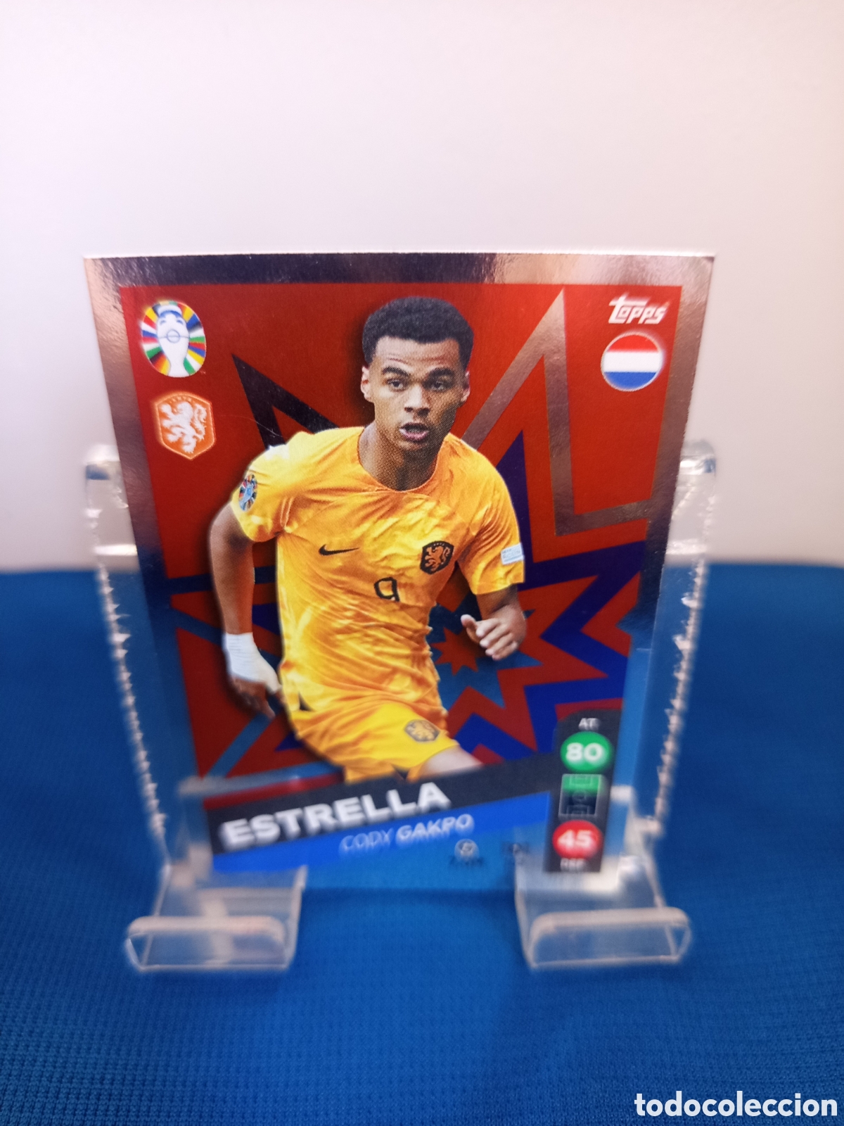 Fu&szlig;ball-Sticker: ❇️ CROMO ⚽ CARD GAKPO HOLANDA 103 ESTRELLA ALL STARS EURO 2024 GERMANY ALEMANIA MATCH ATTAX LIDL ❇️