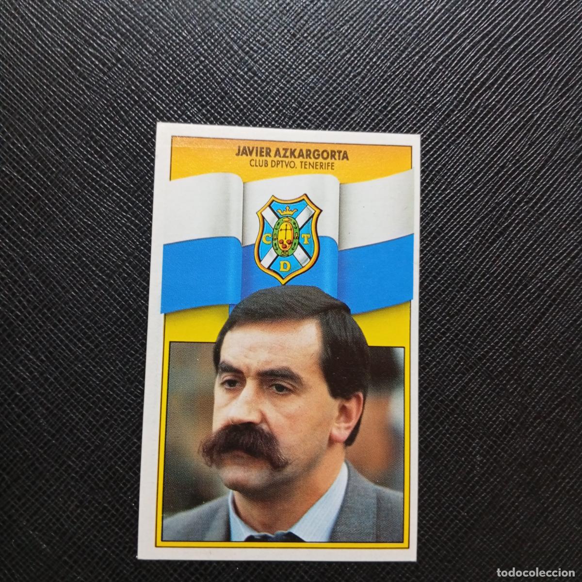 Cromos de f&uacute;tbol: JAVIER AZKARGORTA TENERIFE ESTE 1990 1991 CROMO FUTBOL LIGA 90 91 - DESPEGADO - A37 PG82