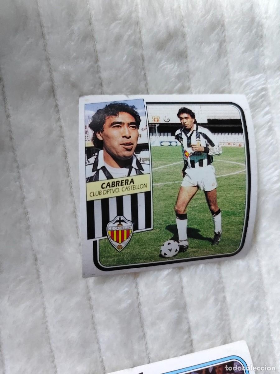 Cromos de f&uacute;tbol: EDICIONES ESTE 89 90 CABRERA C.D. CASTELLON 1989 1990 DESPEGADO RECUPERADO ALBUM AAQ