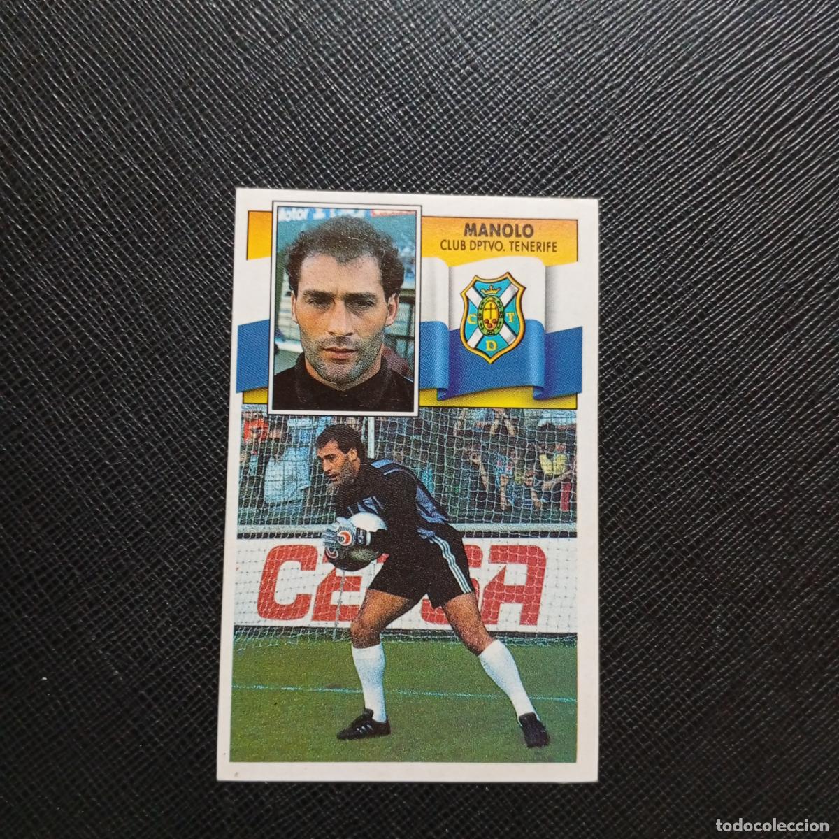 Cromos de f&uacute;tbol: MANOLO TENERIFE ESTE 1990 1991 CROMO FUTBOL LIGA 90 91 - DESPEGADO - A37 PG91