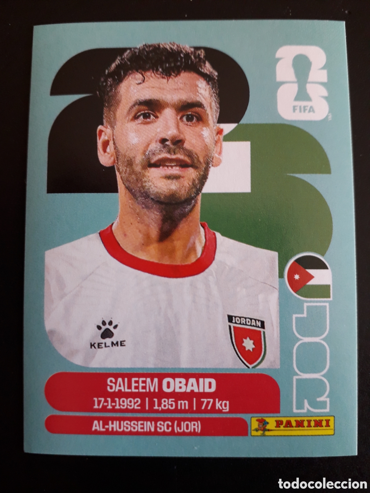 Cromos de f&uacute;tbol: OBAID JORDANIA JOR 7 MUNDIAL F&Uacute;TBOL 2026 FIFA WORLD CUP PANINI SIN PEGAR PEDIDO M&Iacute;NIMO 3&euro;.