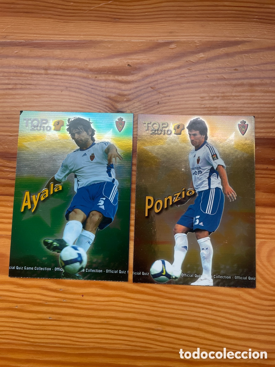 Cromos de f&uacute;tbol: Zaragoza mundicromo 2010 Top lote 2 cromos