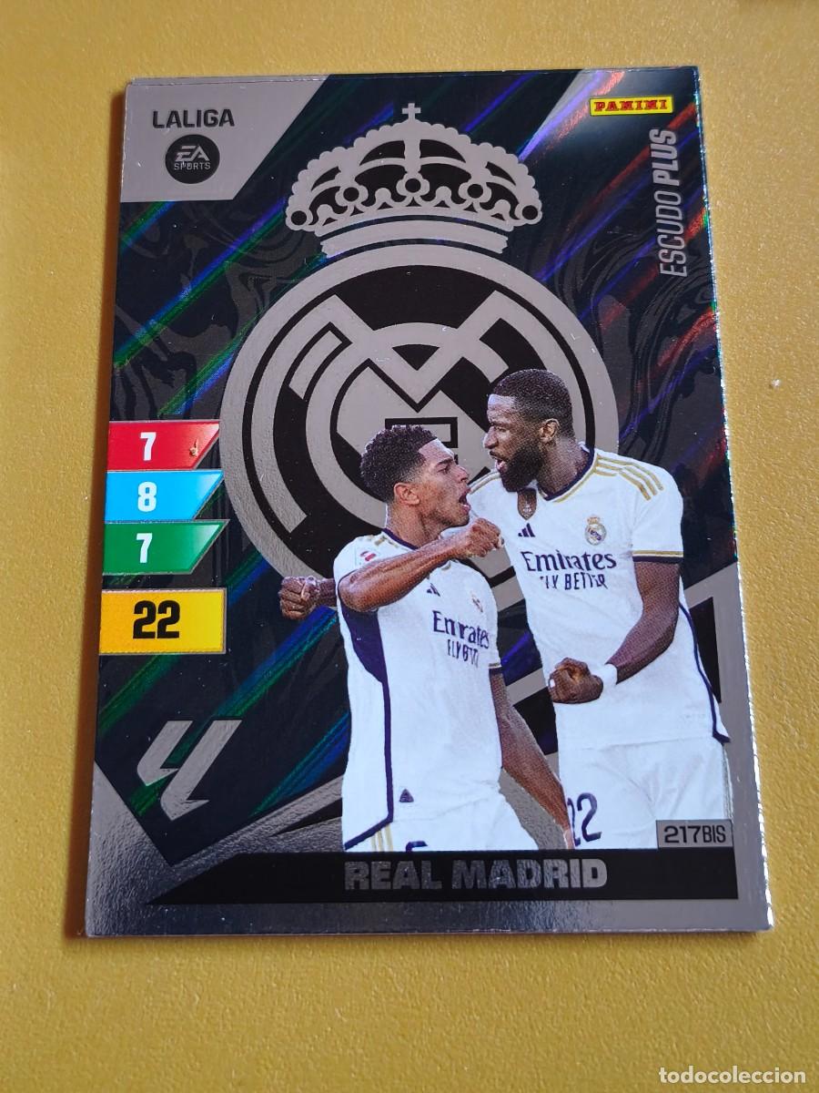 Cromos de f&uacute;tbol: escudo plus, 2023 24 real madrid