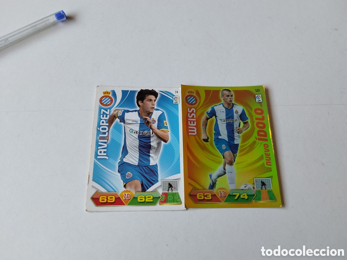 Cromos de f&uacute;tbol: 2 Cromos RCD ESPANYOL DE BARCELONA 2011-2012