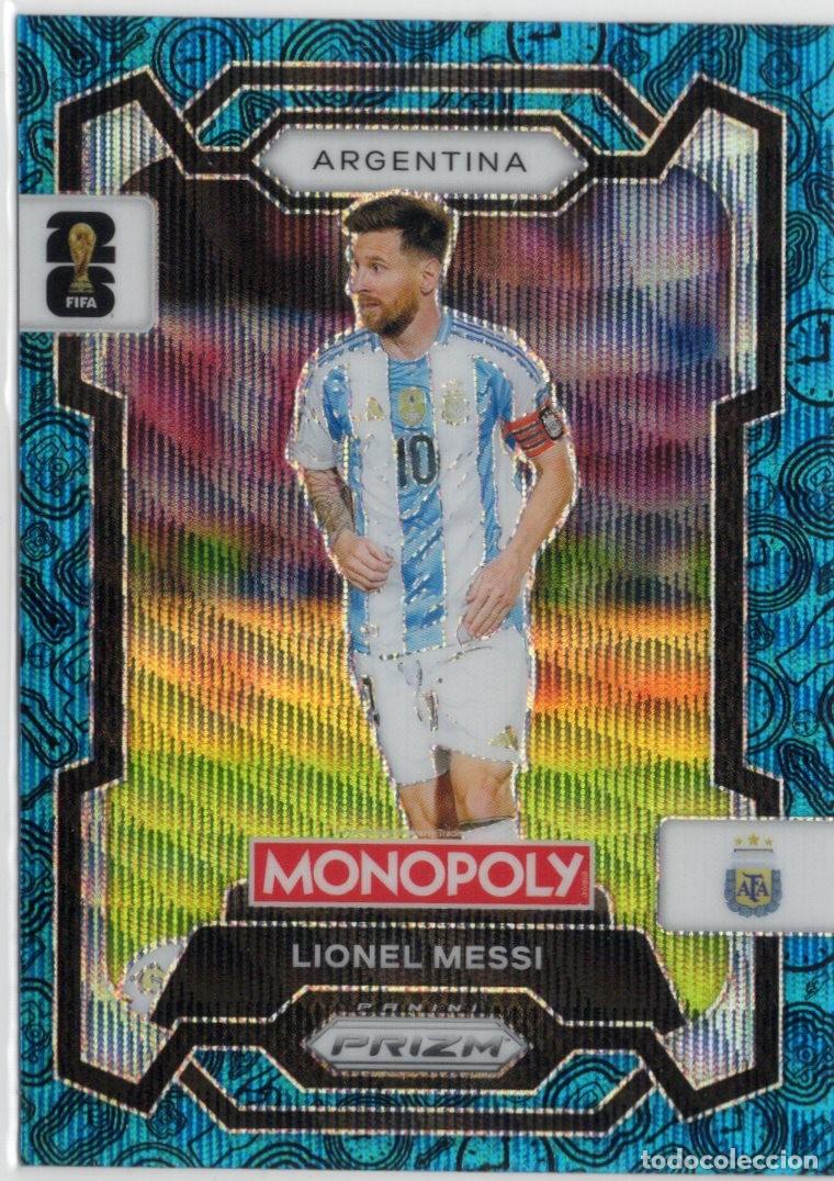 Cromos de f&uacute;tbol: LIONEL MESSI AZUL MONOPOLY PRIZM FIFA WORLD CUP 2026 26